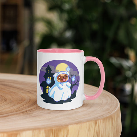 11oz Haunted House Hey Boo Pug Mug