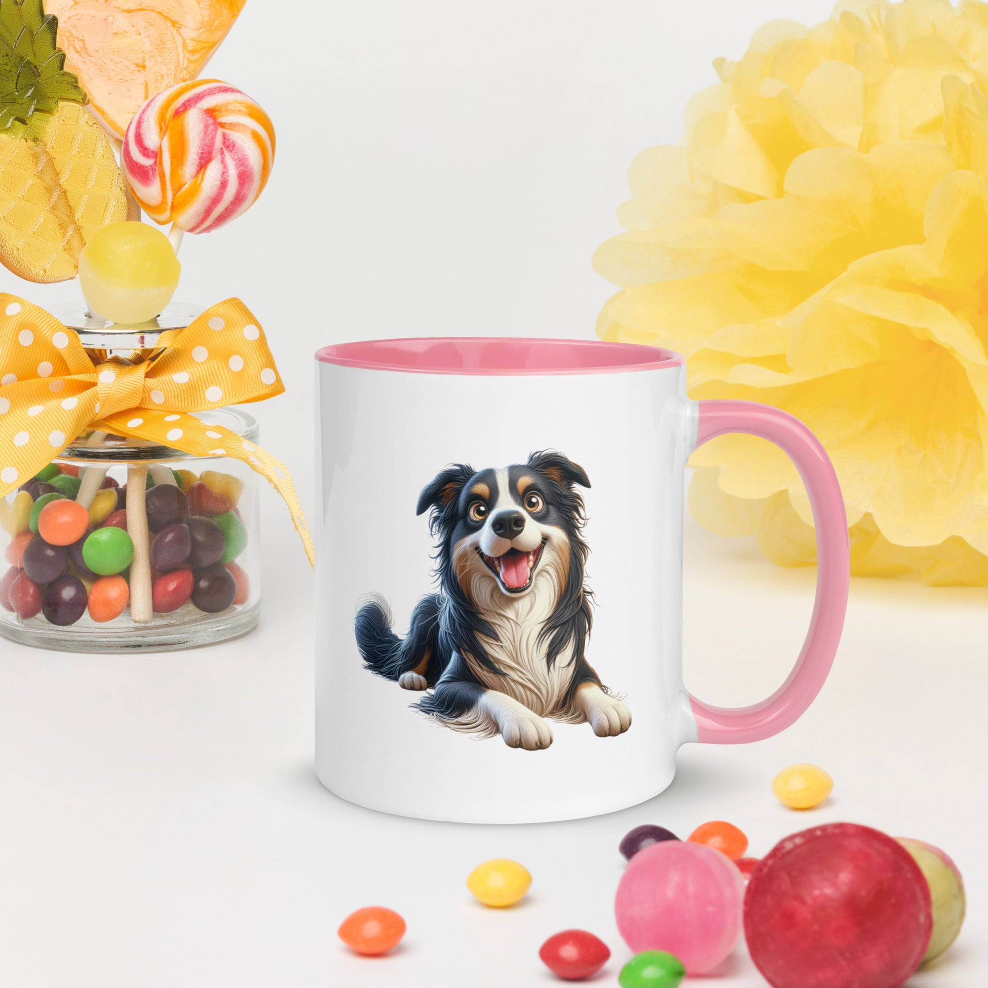 11oz Whimsical Border Collie Mug