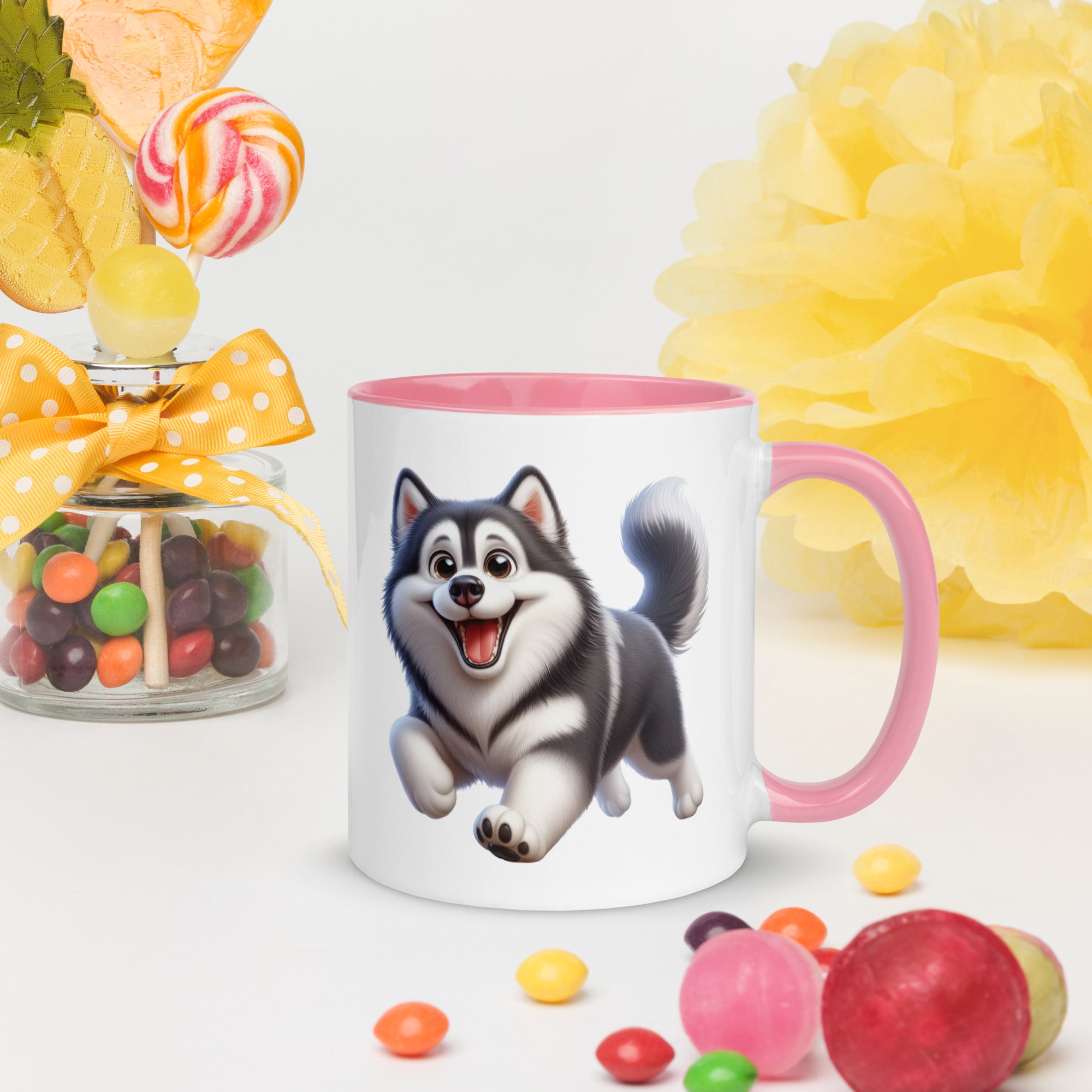 11oz Whimsical Siberian Husky Mug