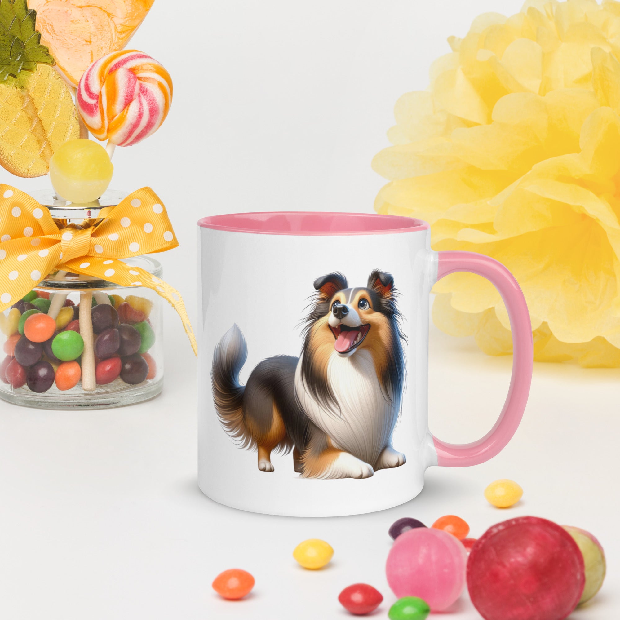 11oz Whimsical Shetland Sheepdog Mug