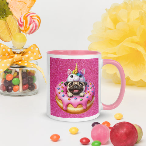11oz Sparkles Unicorn Pug - Pug Mug
