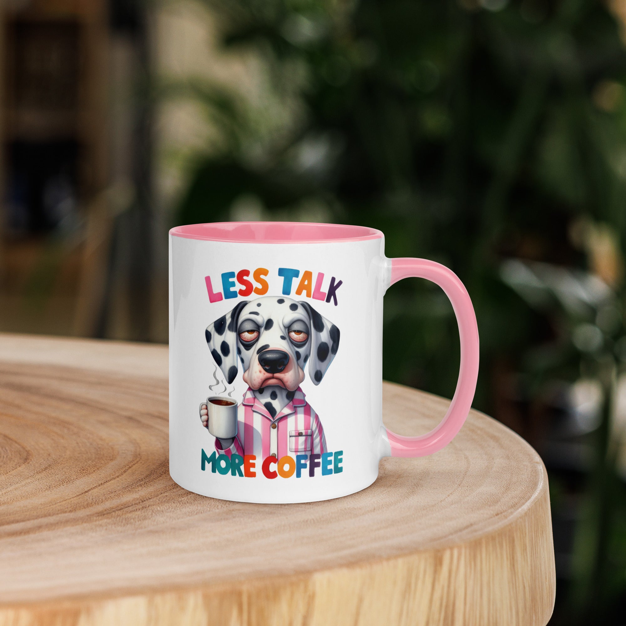 11oz Dalmatian Mug - Less Talk More Coffee