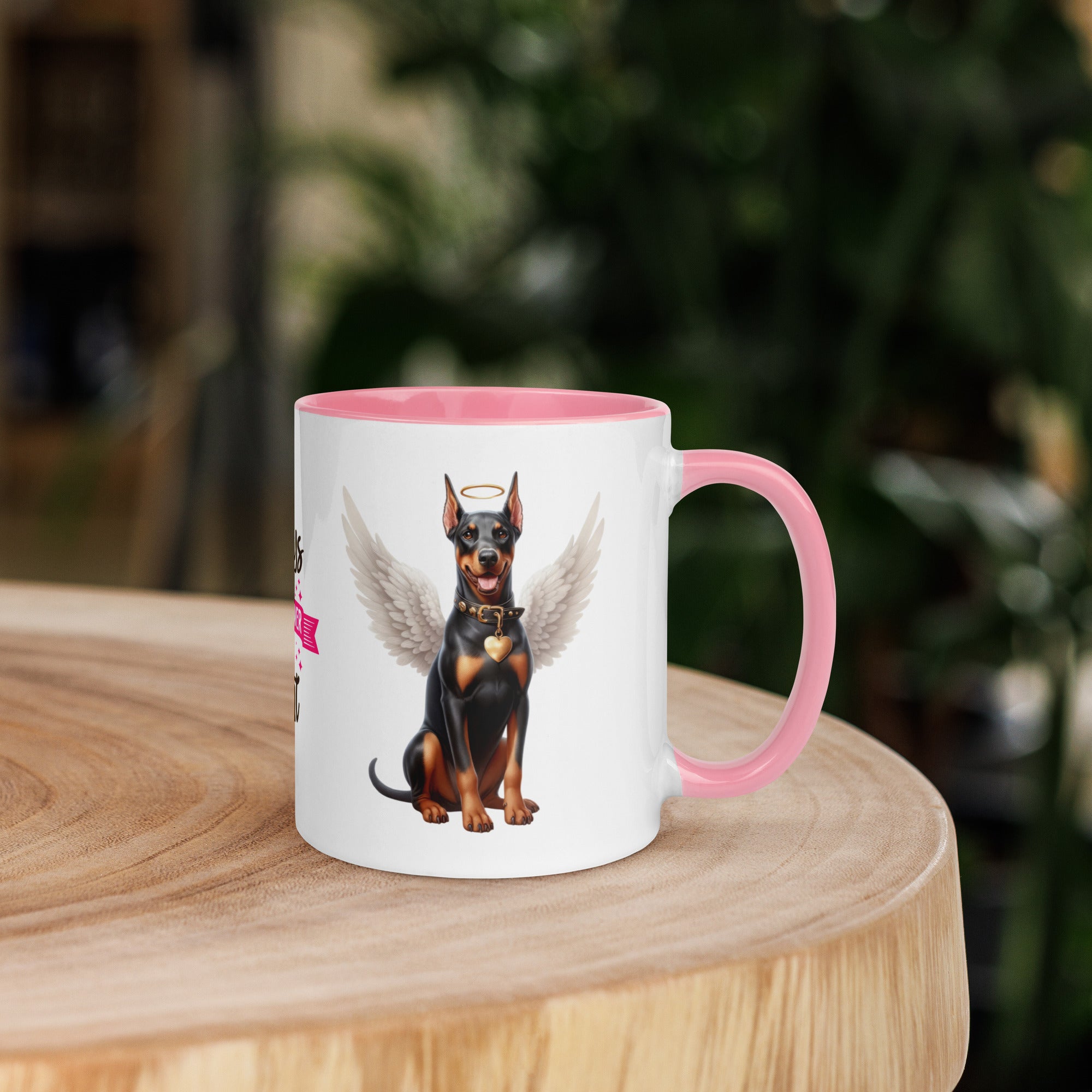 11oz Doberman Angel - Always On My Mind Forever In My Heart