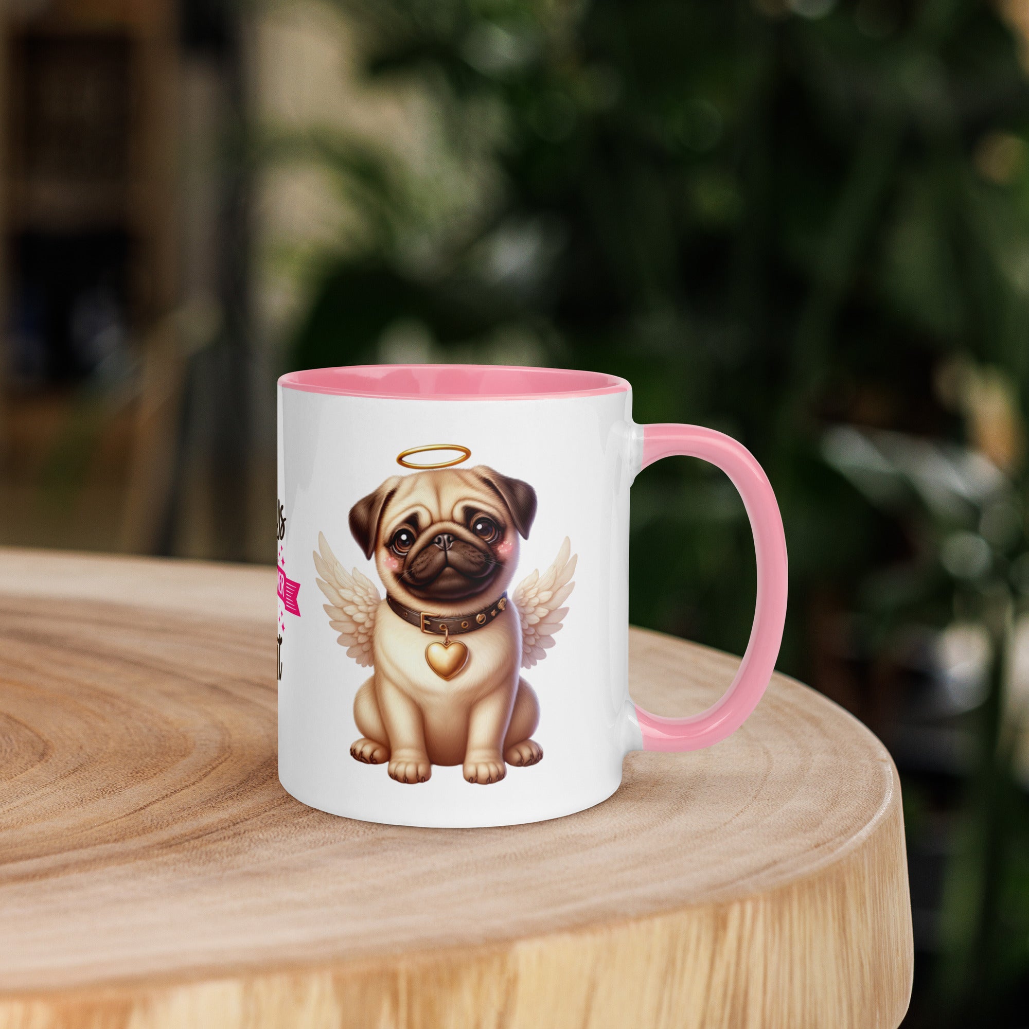 11oz Pug Angel - Always On My Mind Forever In My Heart
