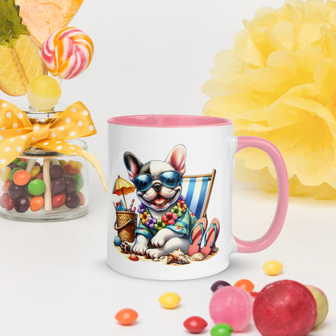 11oz Summer Vibes At The Beach - French Bulldog