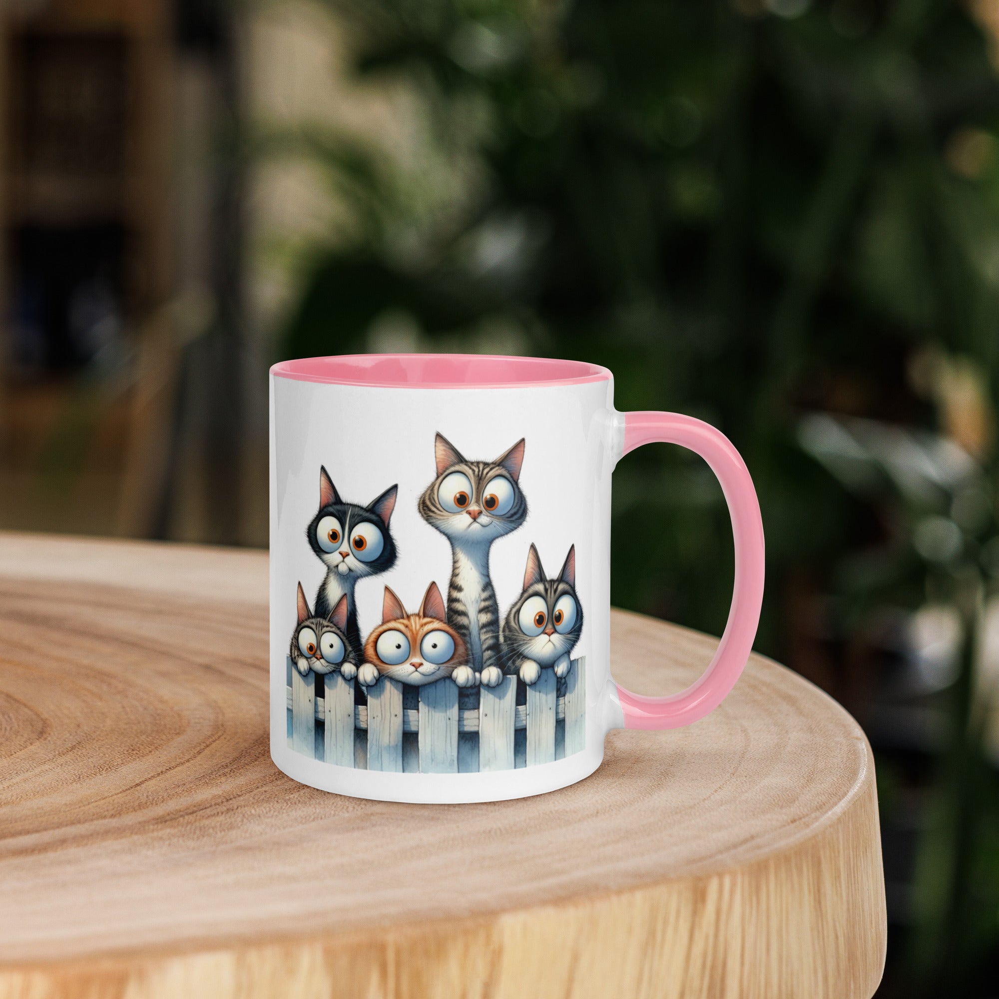11oz I Love Cats - Cats On Fence #5