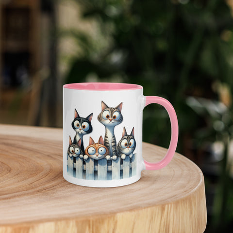 11oz I Love Cats - Cats On Fence #5