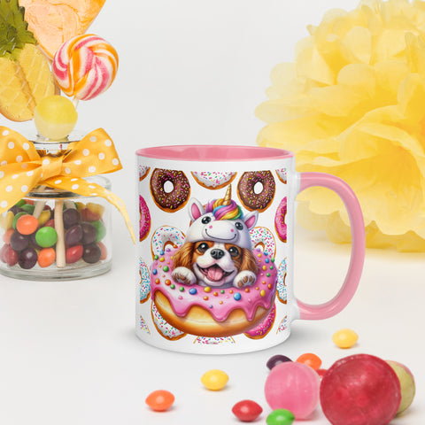 11oz Cavalier King Charles Spaniel Loves Donuts Mug - Life Is Short