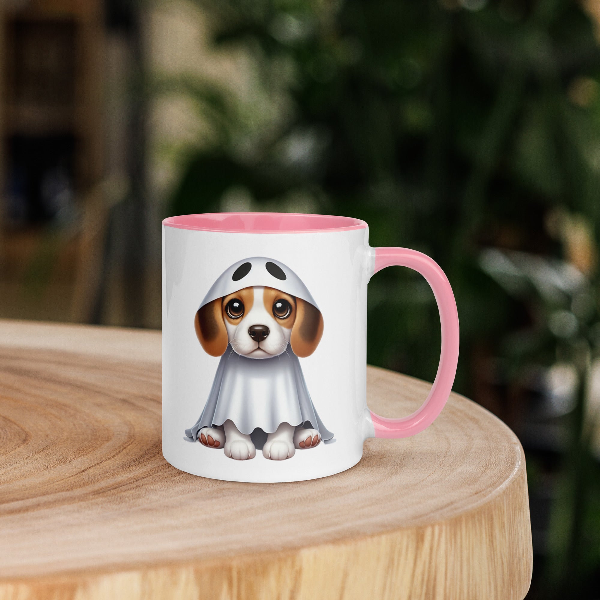 11oz Happy Halloween Ghost Beagle Mug #1