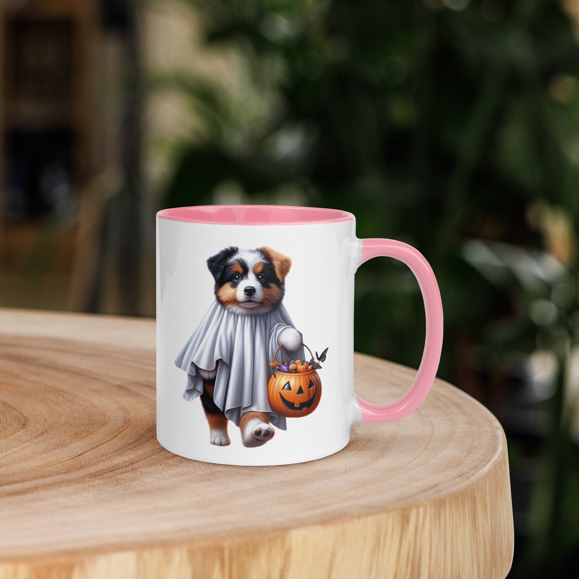 11oz Happy Halloween Ghost Bernese Mountain Dog Mug #1