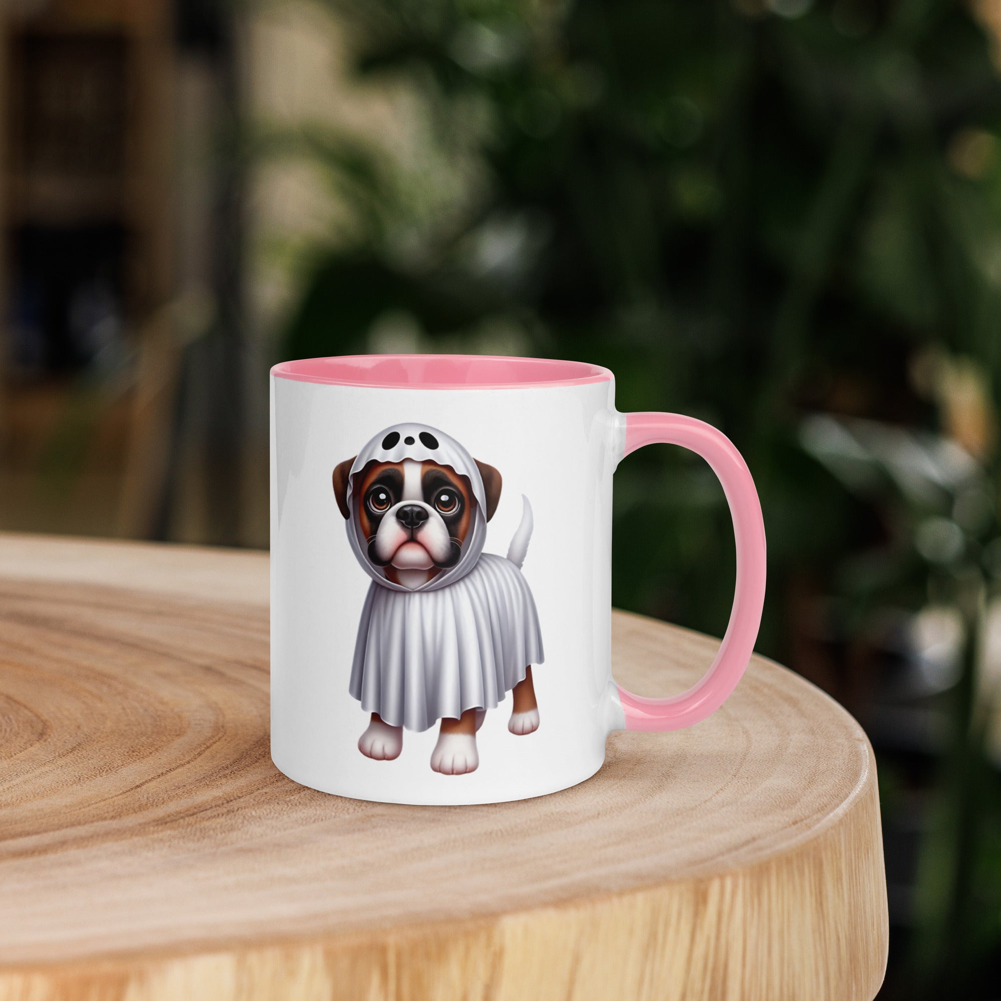 11oz Happy Halloween Ghost Boxer Mug #1