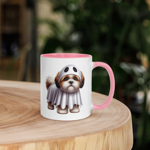 11oz Happy Halloween Ghost Shih Tzu Mug #1