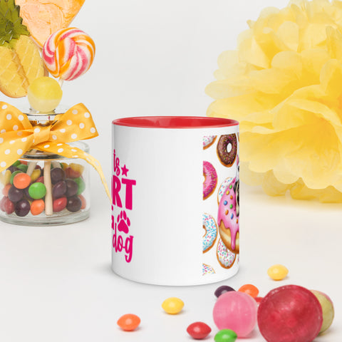 11oz Pug Loves Donuts Mug - Life Is Short