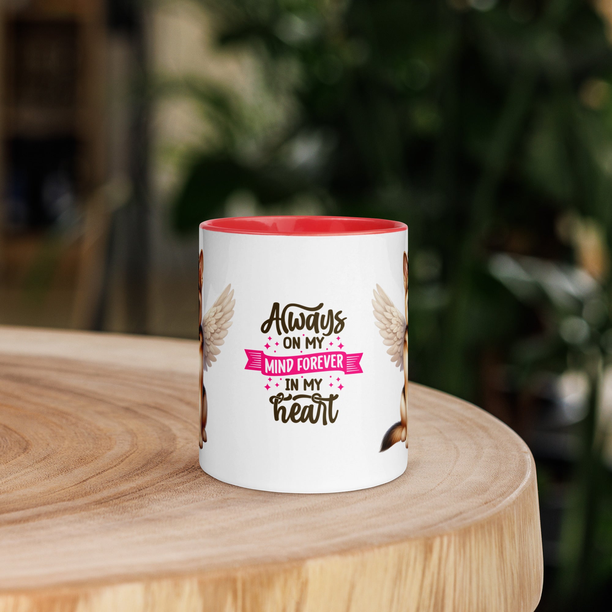 11oz German Shepherd Angel - Always On My Mind Forever In My Heart