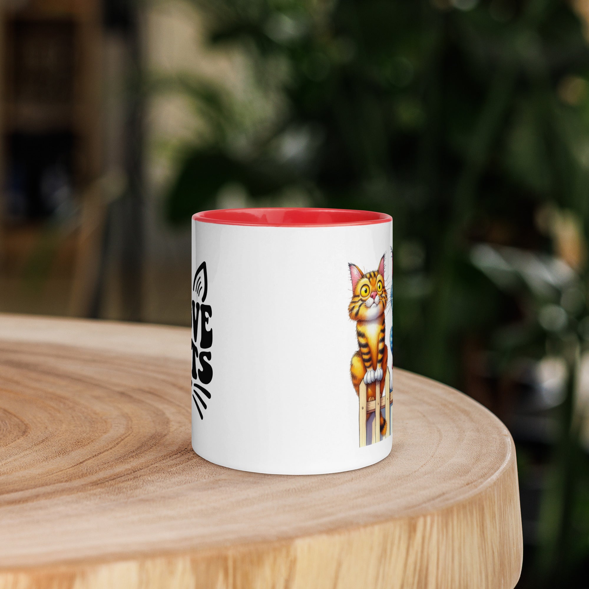 11oz I Love Cats - Cats On Fence #1