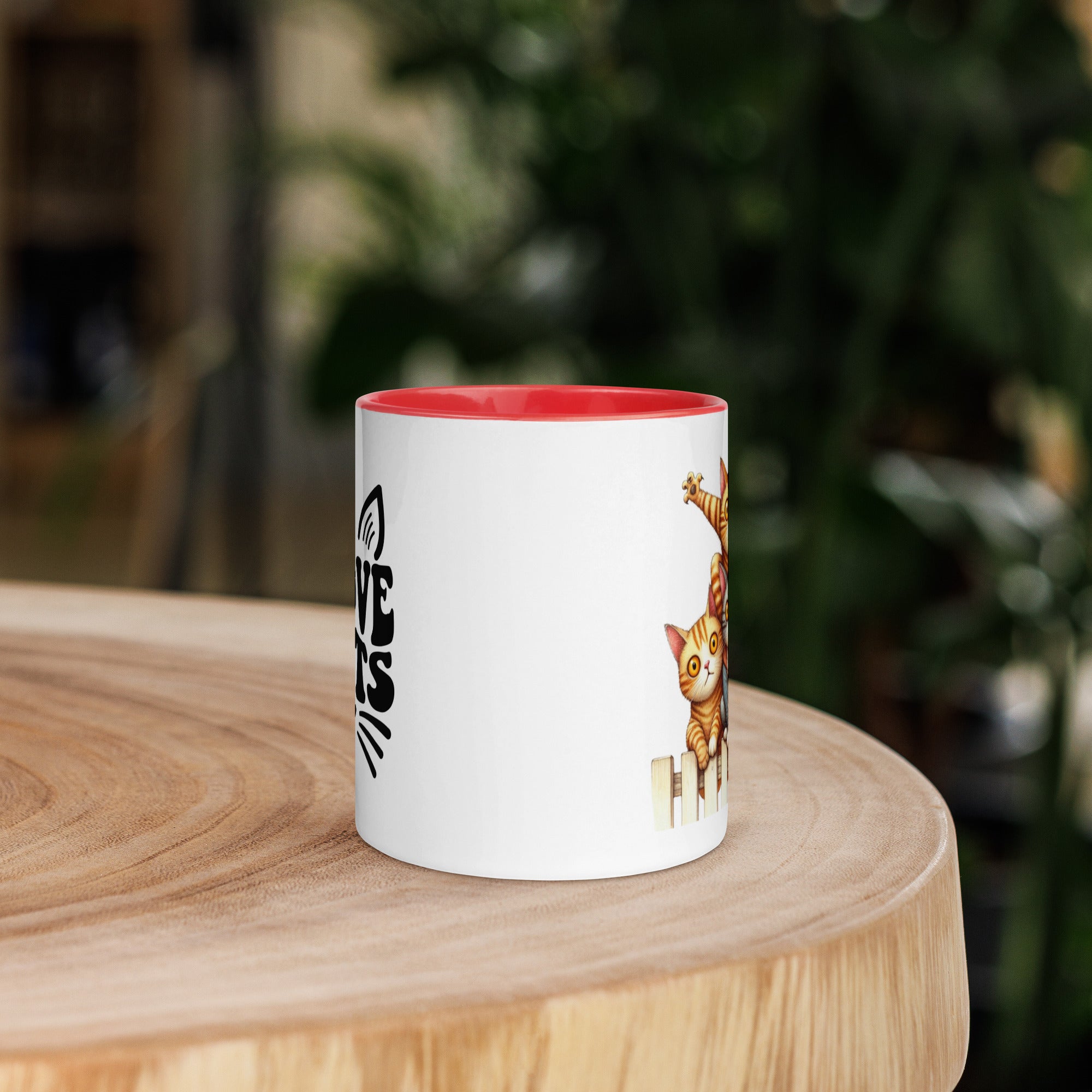 11oz I Love Cats - Cats On Fence #2