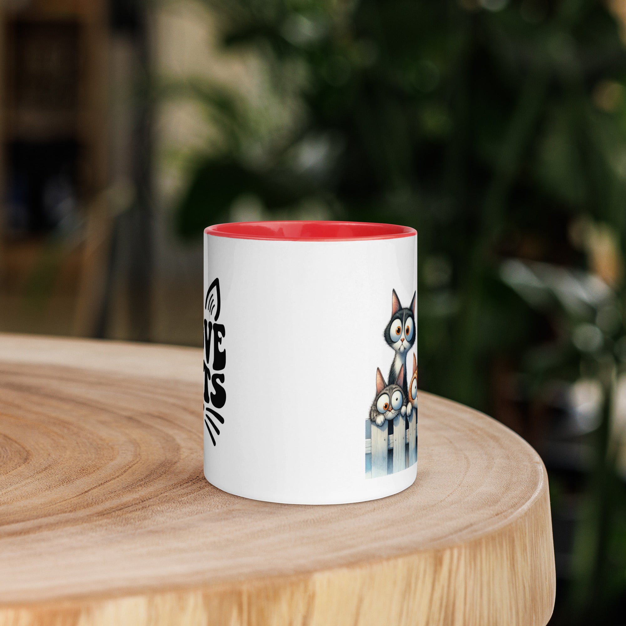 11oz I Love Cats - Cats On Fence #5
