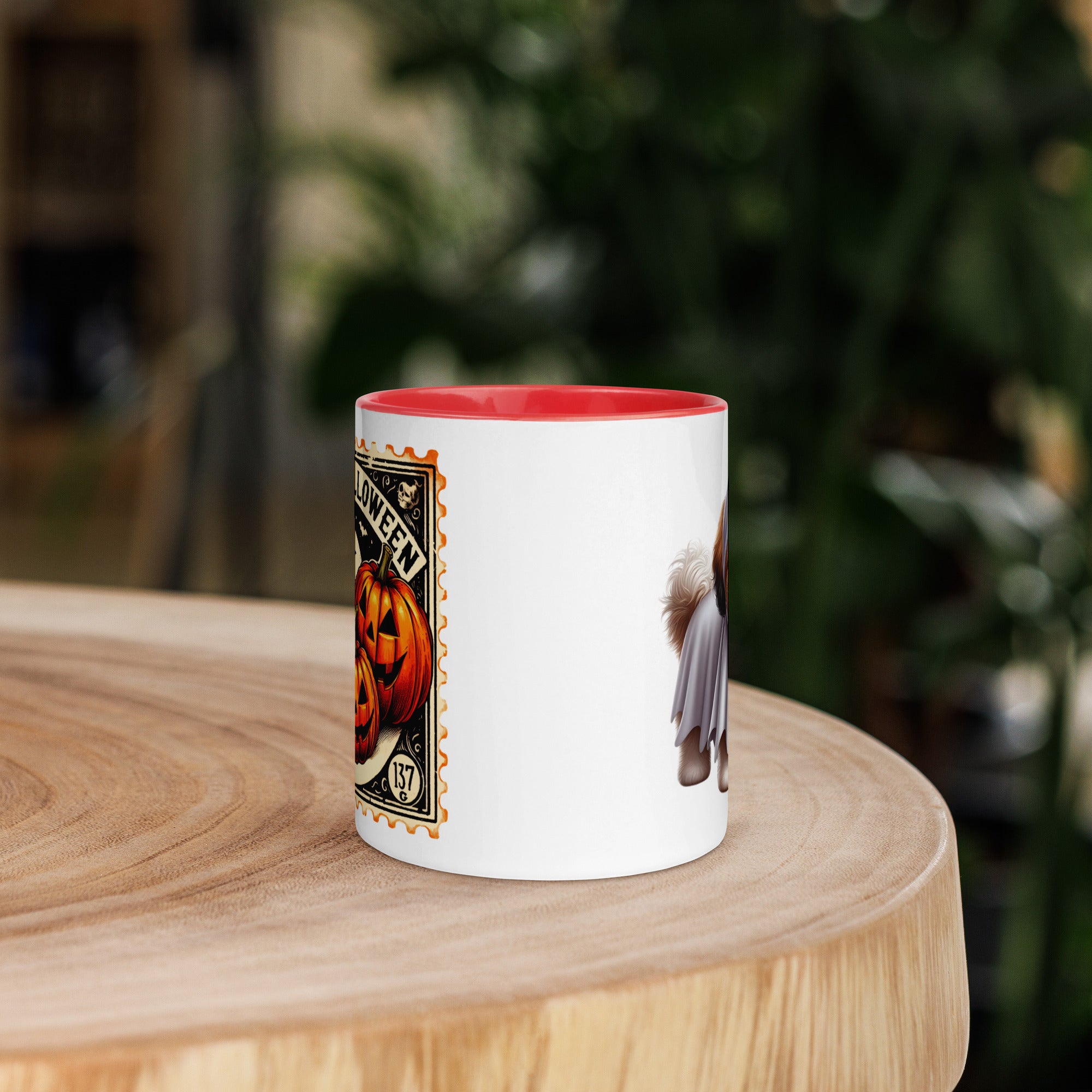 11oz Happy Halloween Ghost Shih Tzu Mug #1