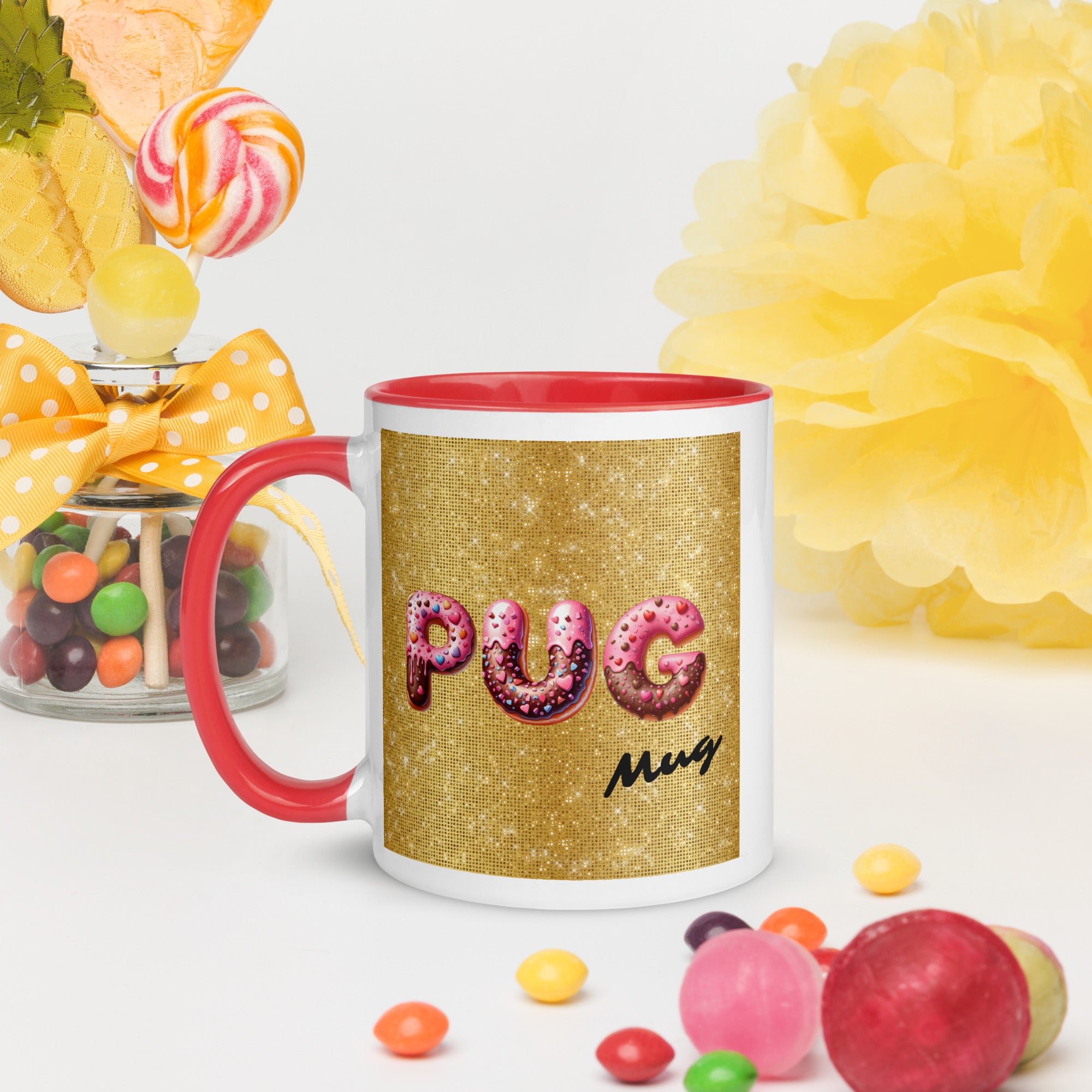11oz Sparkles Unicorn Pug - Pug Mug
