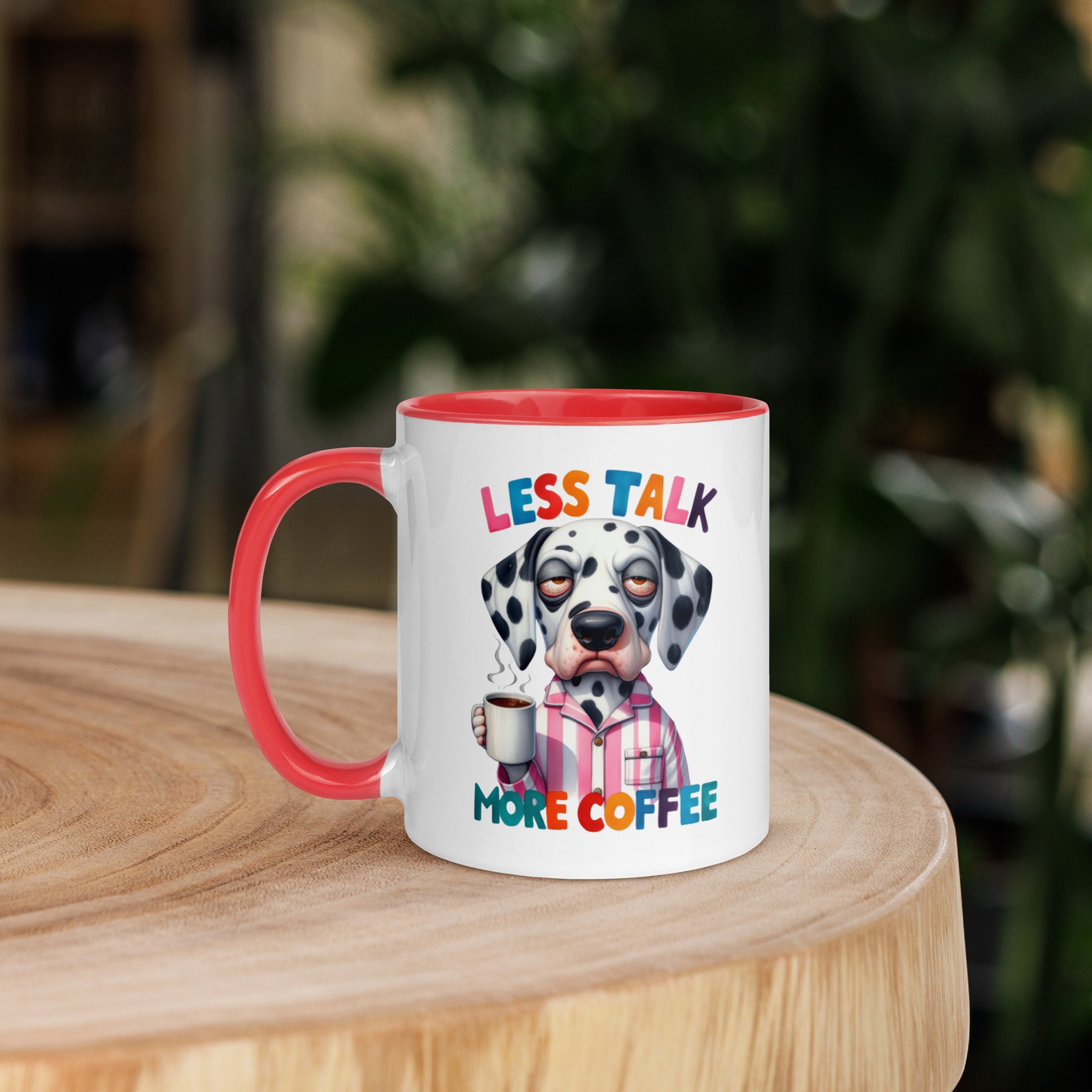 11oz Dalmatian Mug - Less Talk More Coffee