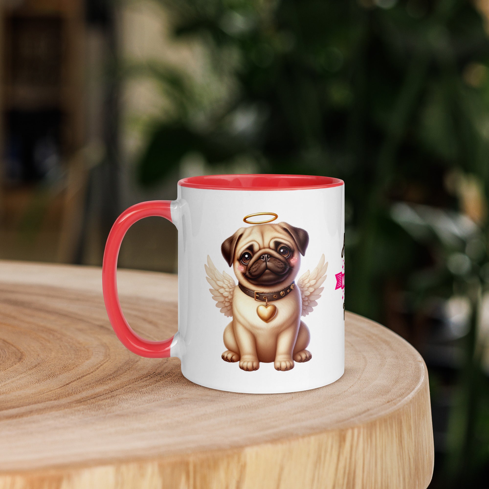 11oz Pug Angel - Always On My Mind Forever In My Heart