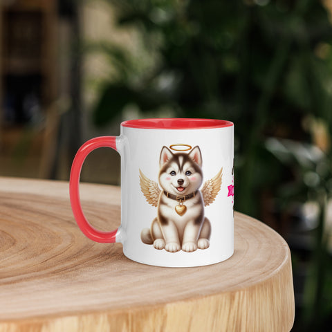 11oz Husky Sibirya Kurdu Angel - Always On My Mind Forever In My Heart
