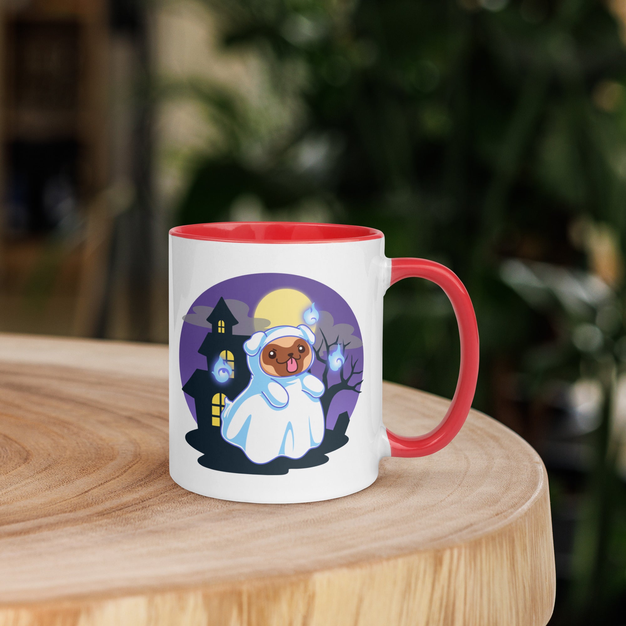11oz Haunted House Hey Boo Pug Mug