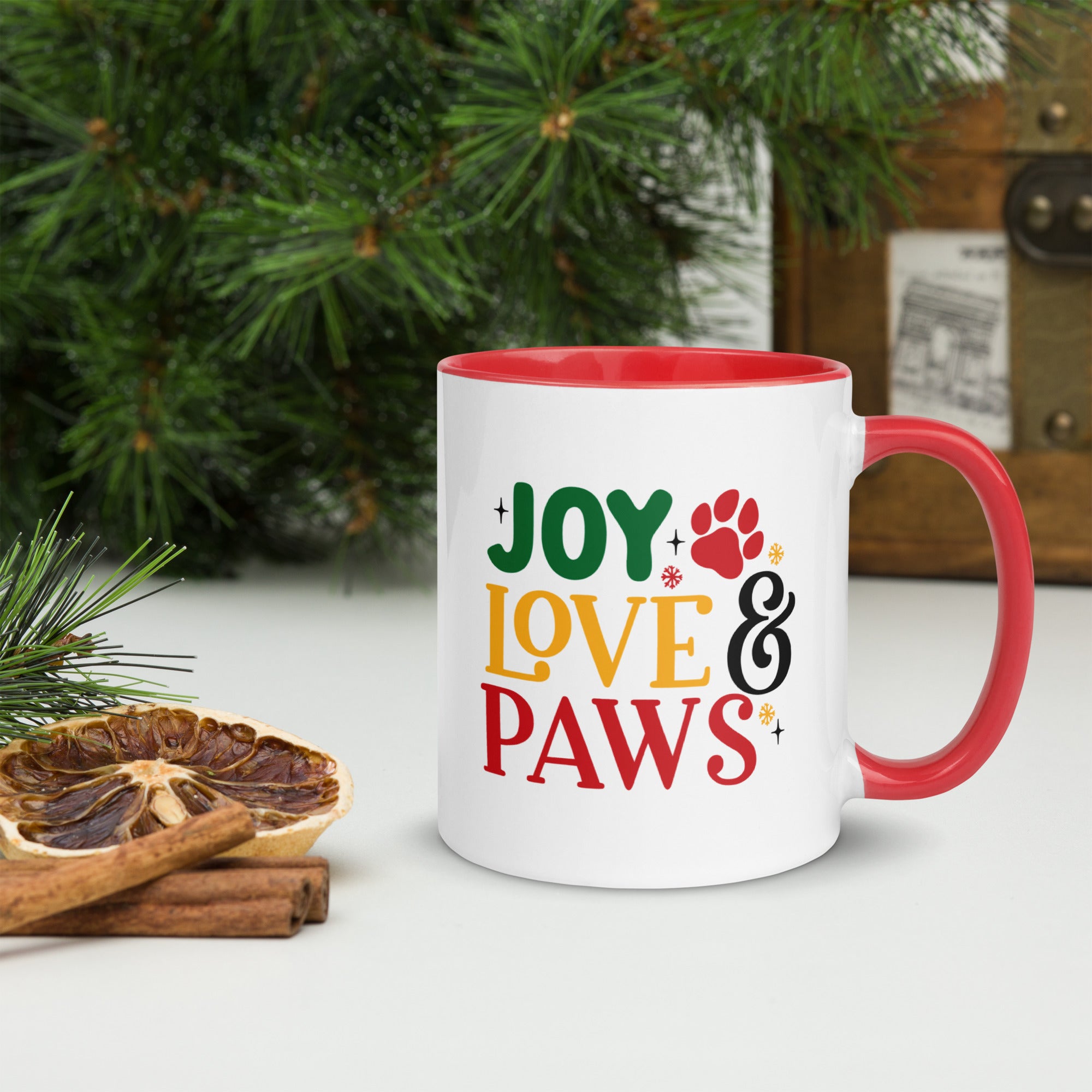 11oz Christmas Pug In Wall - Joy Love Paws
