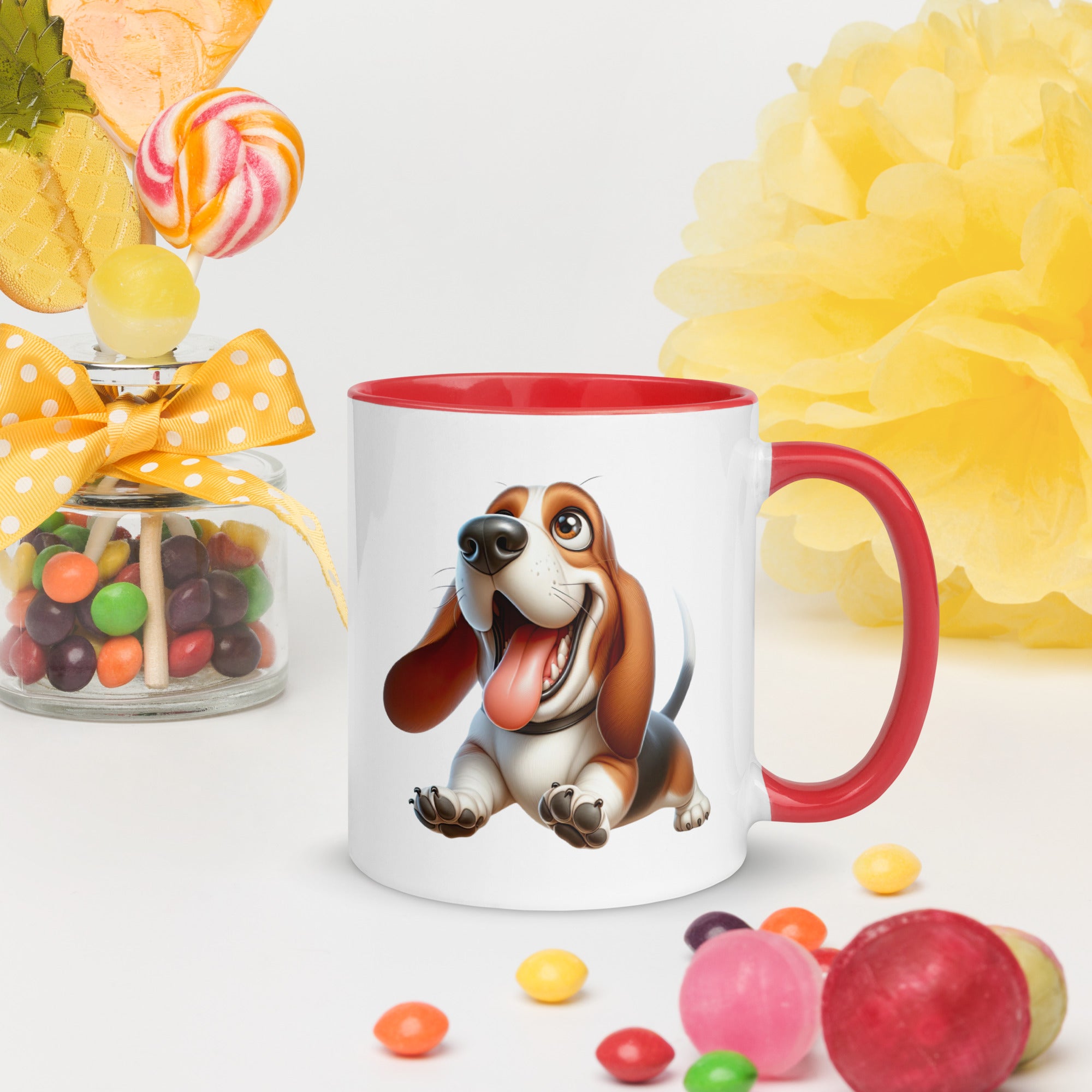 11oz Whimsical Basset Hound Mug