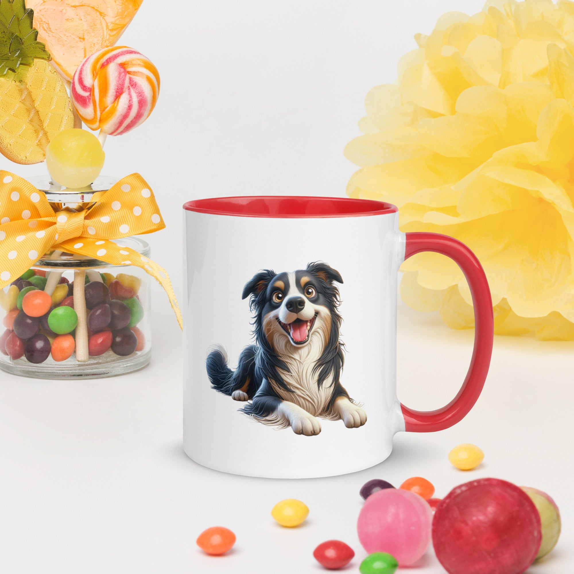 11oz Whimsical Border Collie Mug