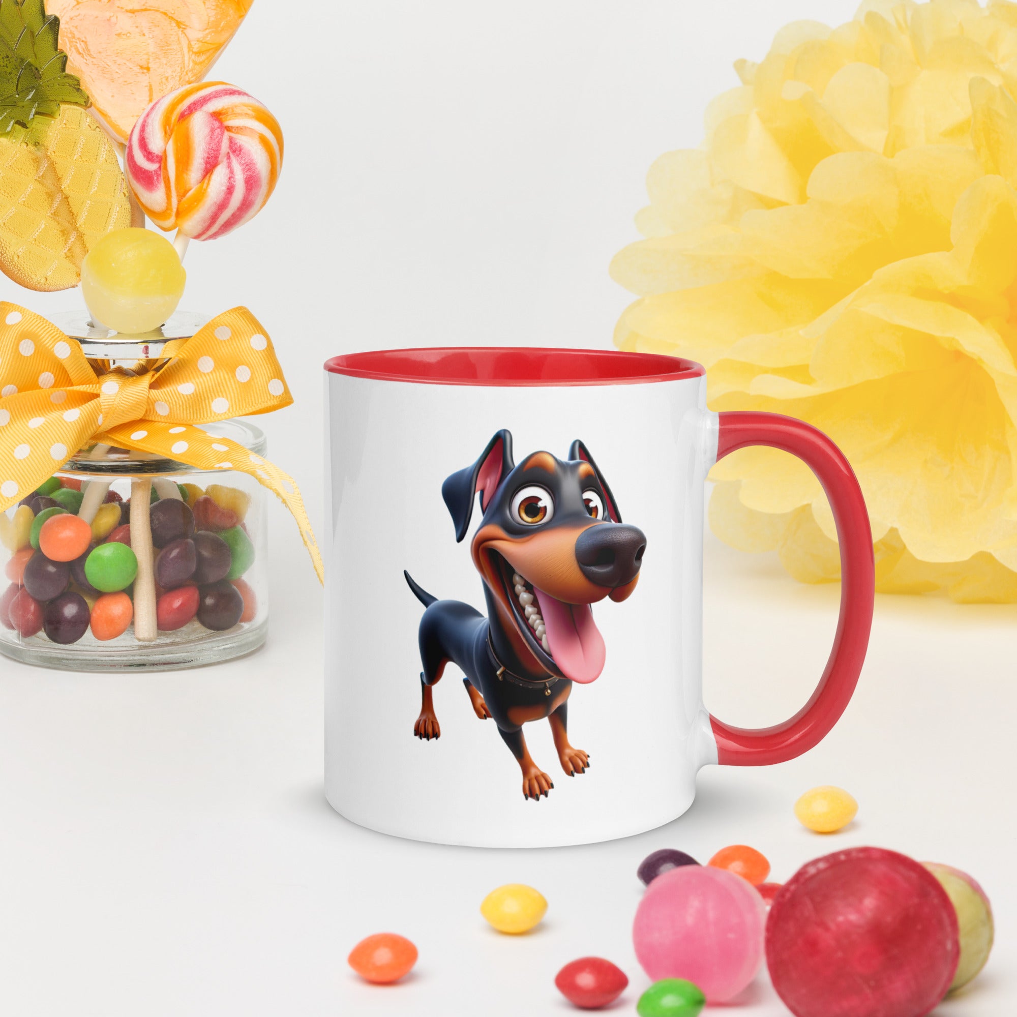 11oz Whimsical Doberman Mug
