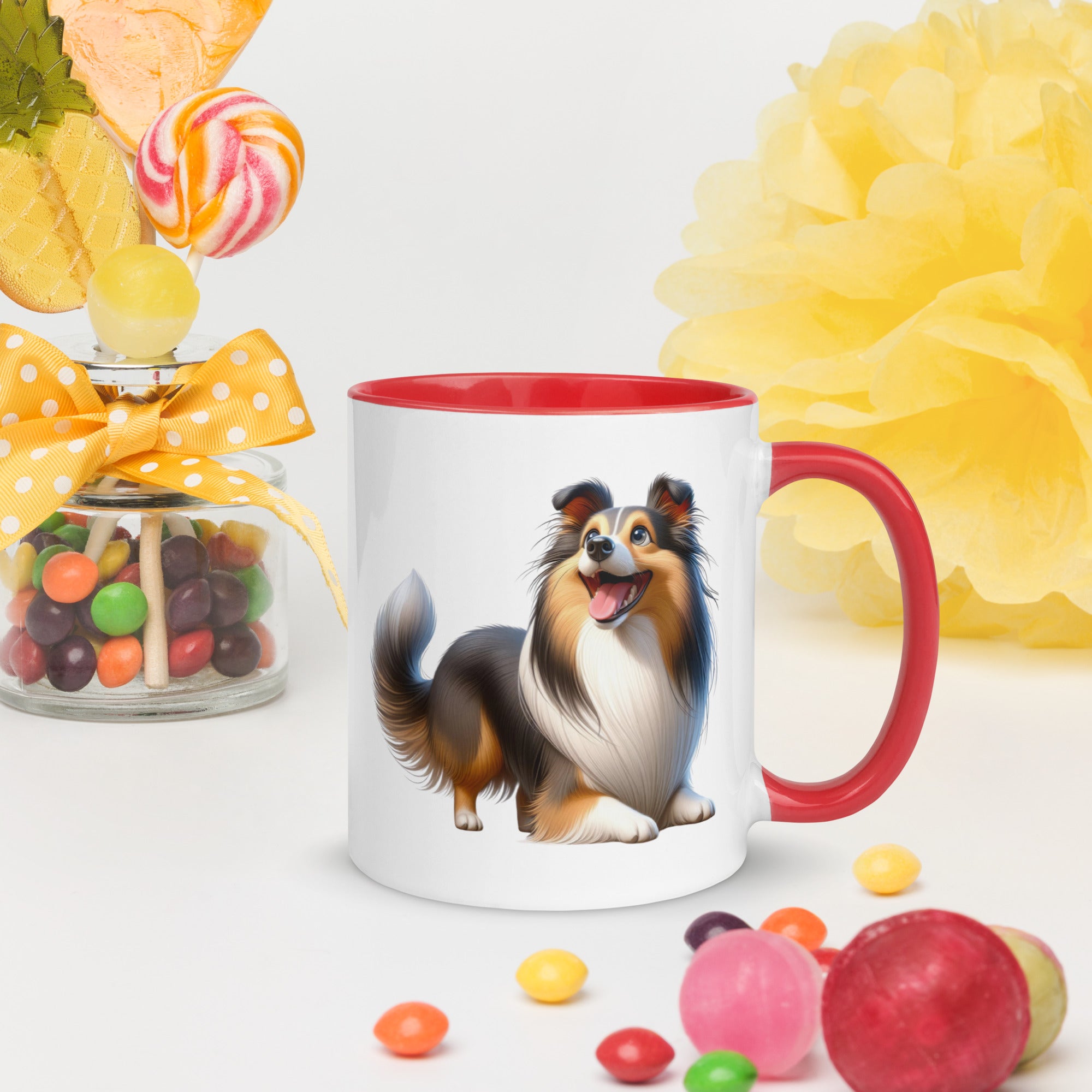 11oz Whimsical Shetland Sheepdog Mug