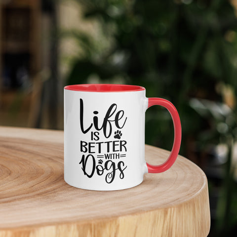 11oz White Mug - Life Is Better With Dogs