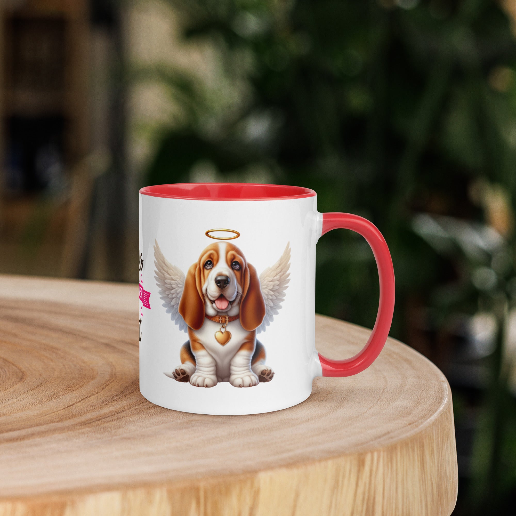11oz Basset Hound Angel - Always On My Mind Forever In My Heart