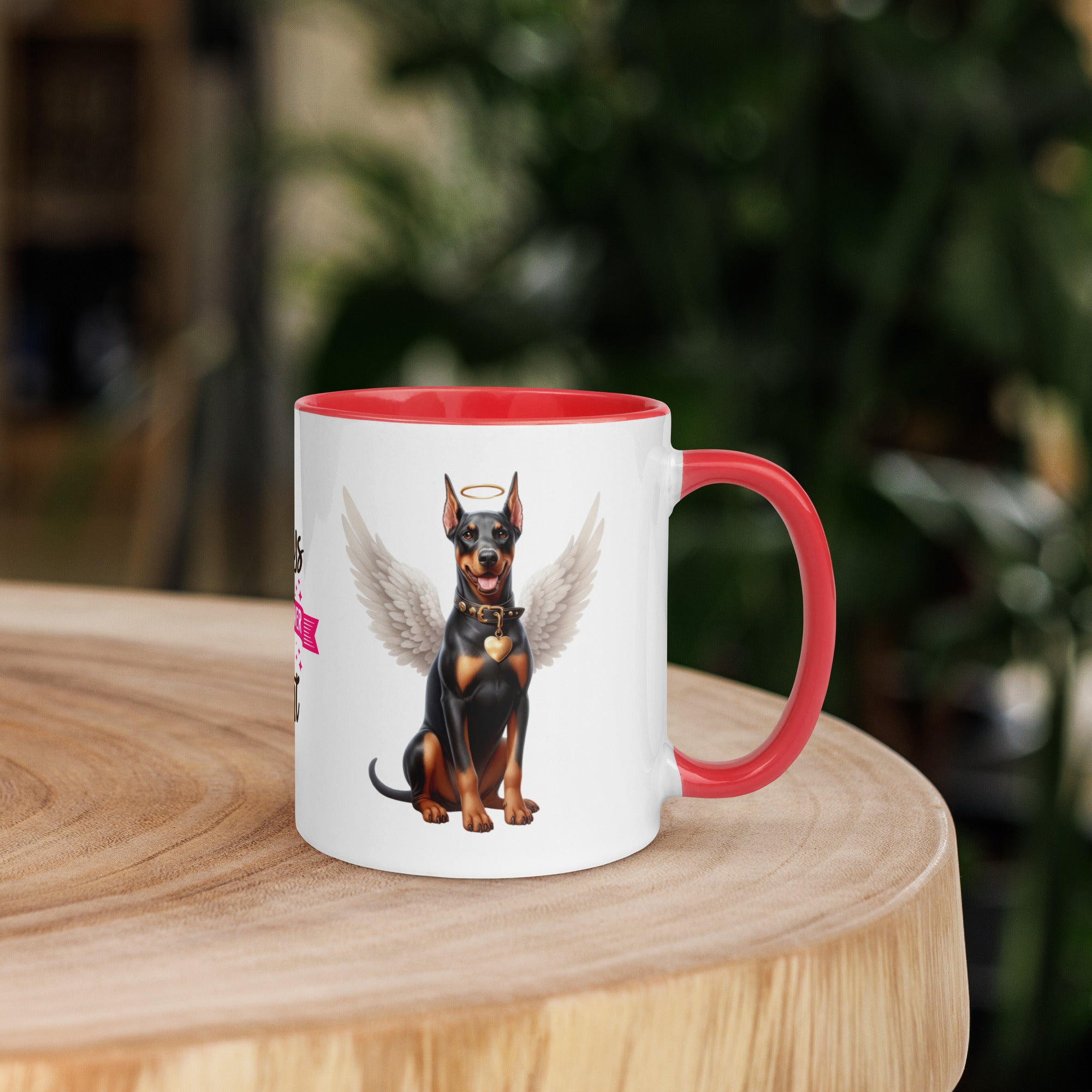 11oz Doberman Angel - Always On My Mind Forever In My Heart