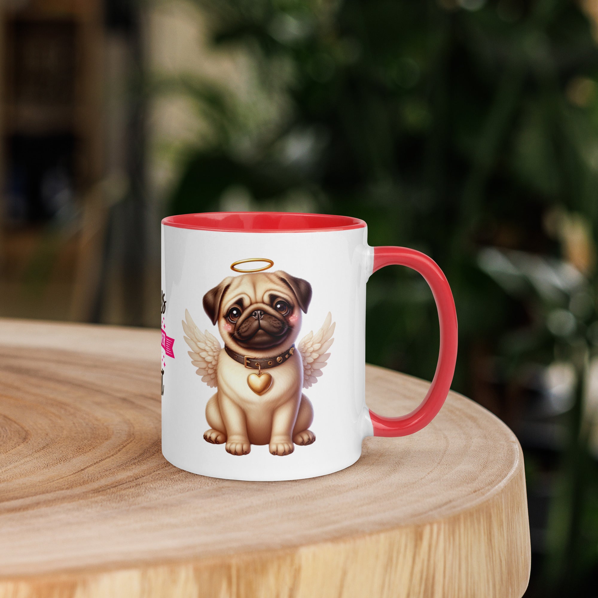11oz Pug Angel - Always On My Mind Forever In My Heart