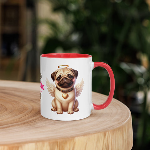 11oz Pug Angel - Always On My Mind Forever In My Heart