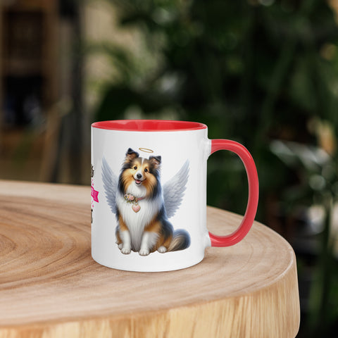11oz Shetland Sheepdog Angel - Always On My Mind Forever In My Heart