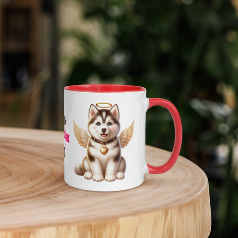 11oz Husky Sibirya Kurdu Angel - Always On My Mind Forever In My Heart