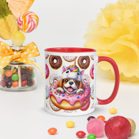 11oz Cavalier King Charles Spaniel Loves Donuts Mug - Life Is Short