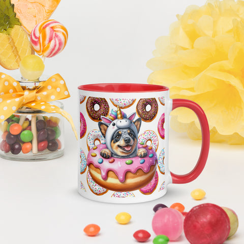 11oz German Shepherd Loves Donuts Mug - Life Is Short