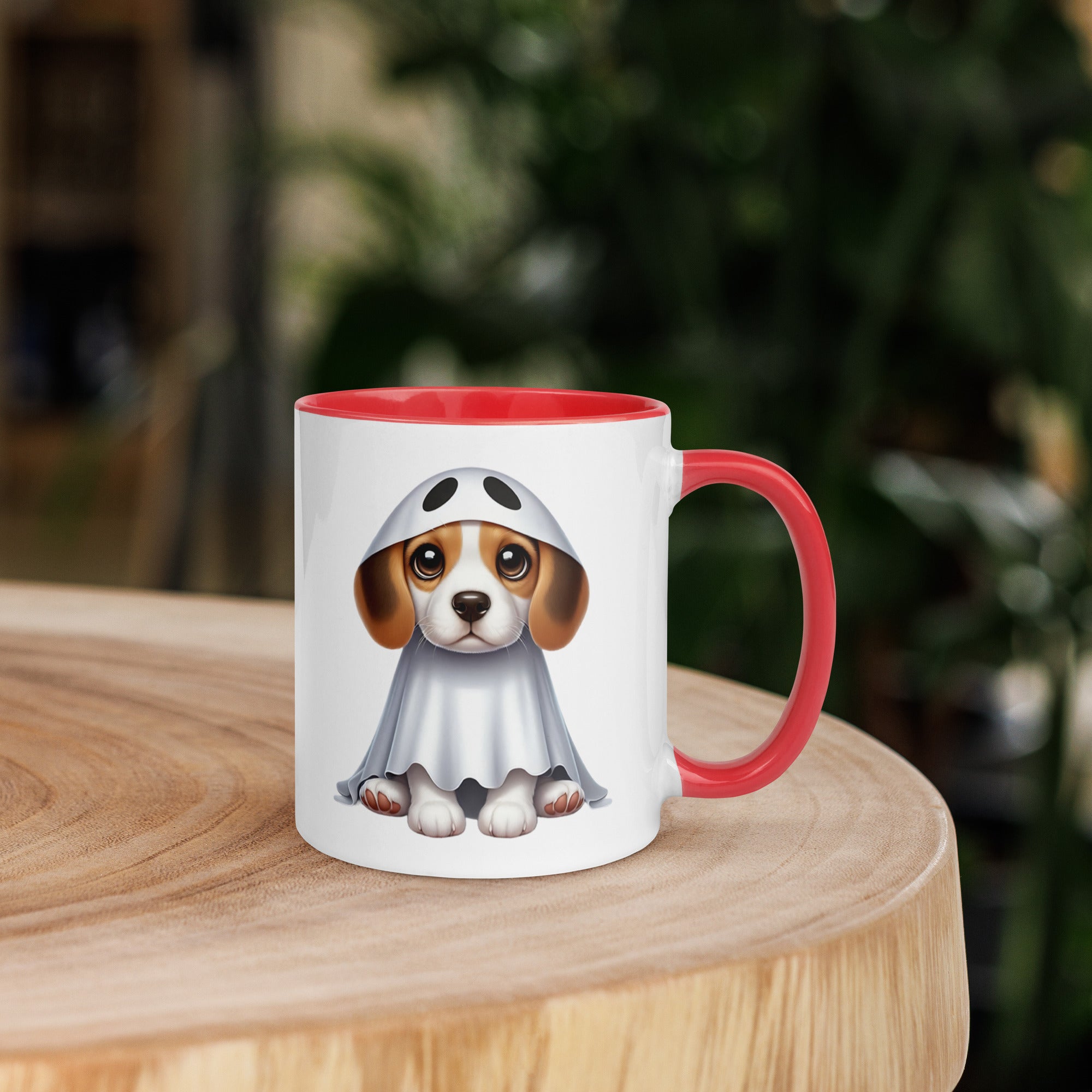 11oz Happy Halloween Ghost Beagle Mug #1