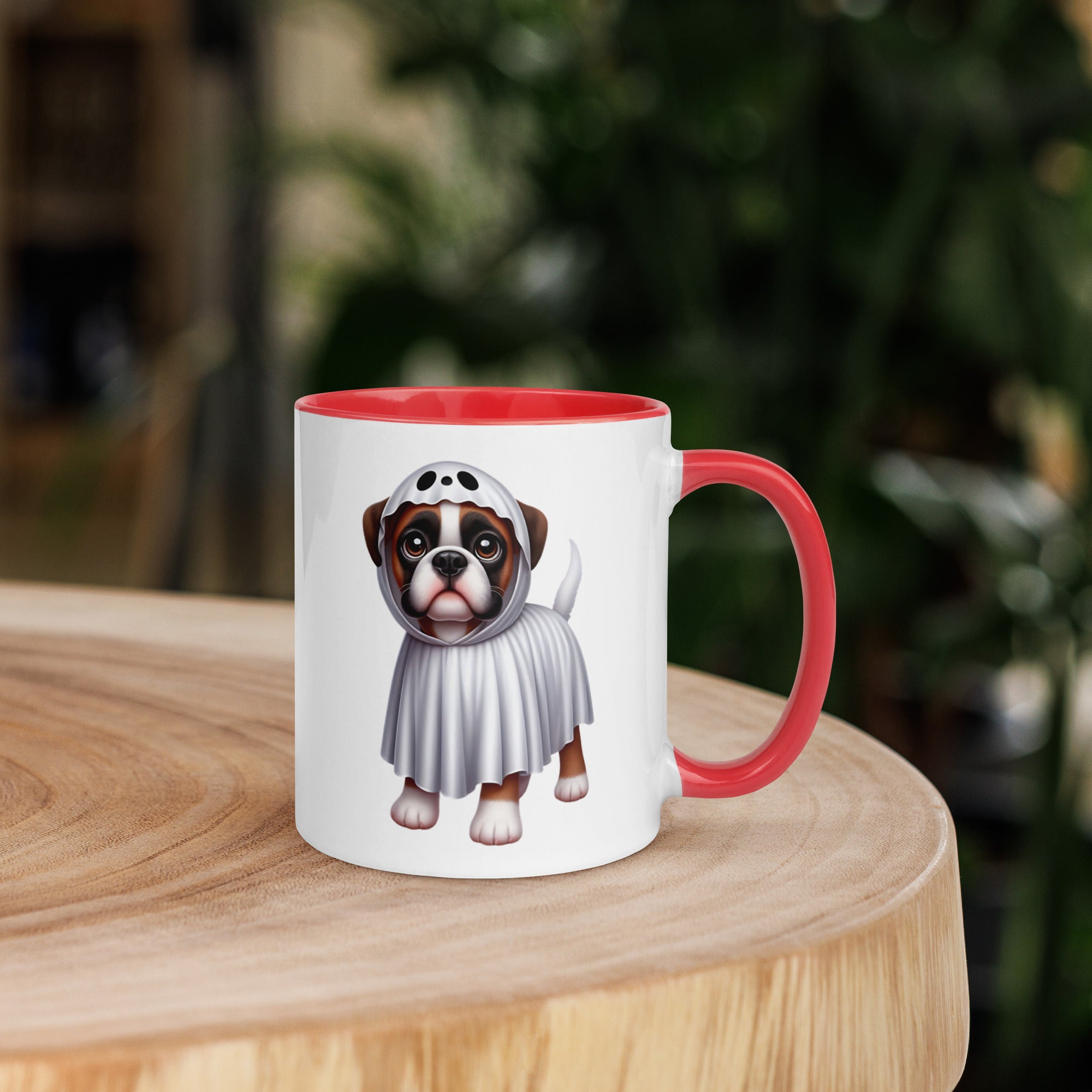 11oz Happy Halloween Ghost Boxer Mug #1