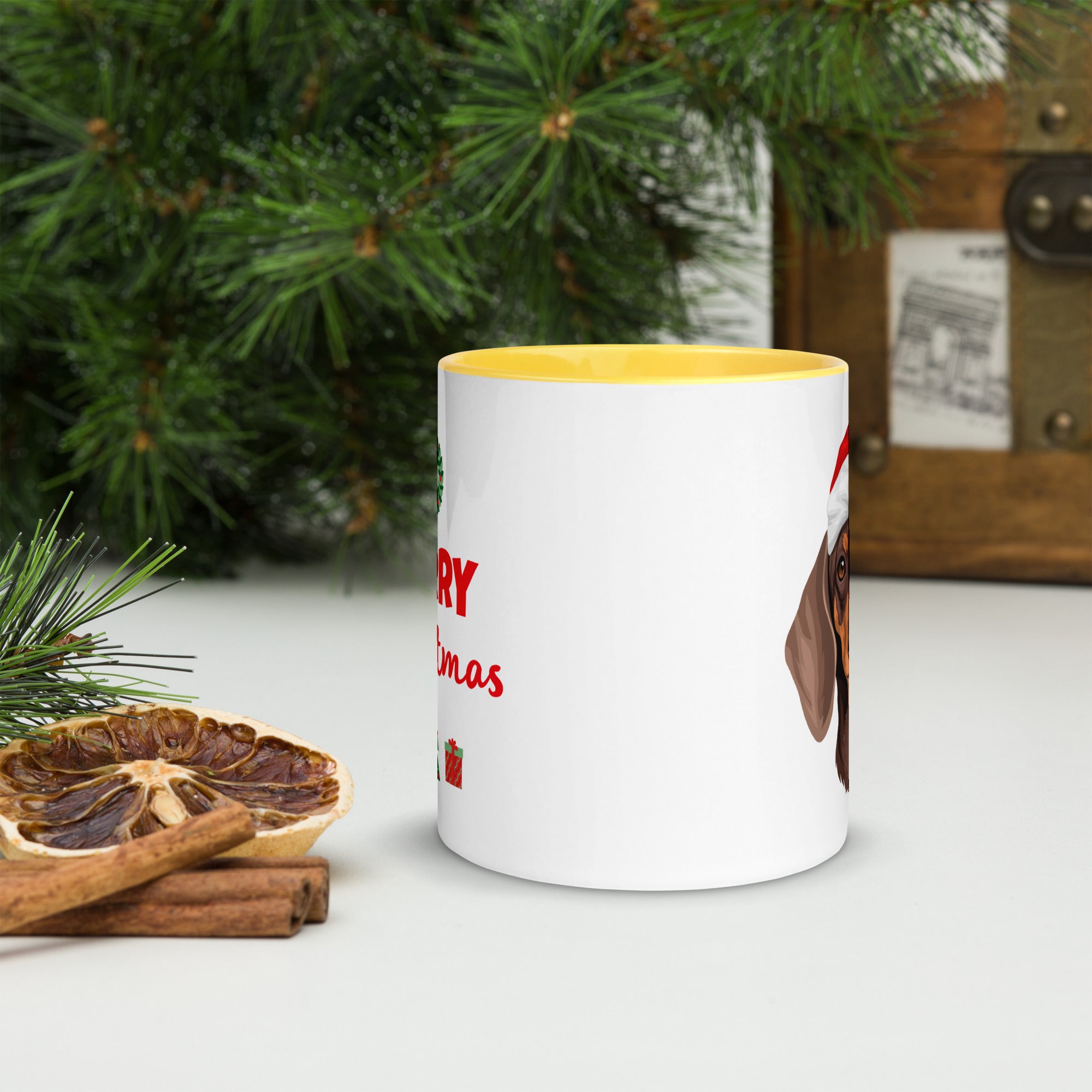 11oz Merry Christmas Dachshund Mug