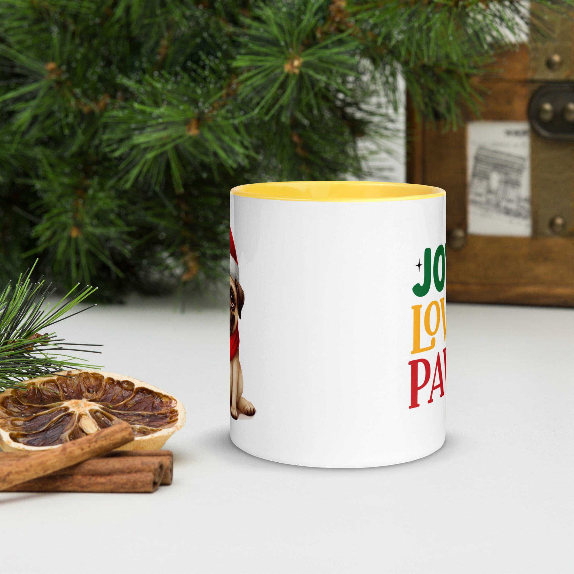 11oz Christmas Pug -Joy Love Paws