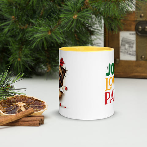 11oz Christmas Pug In Wall - Joy Love Paws