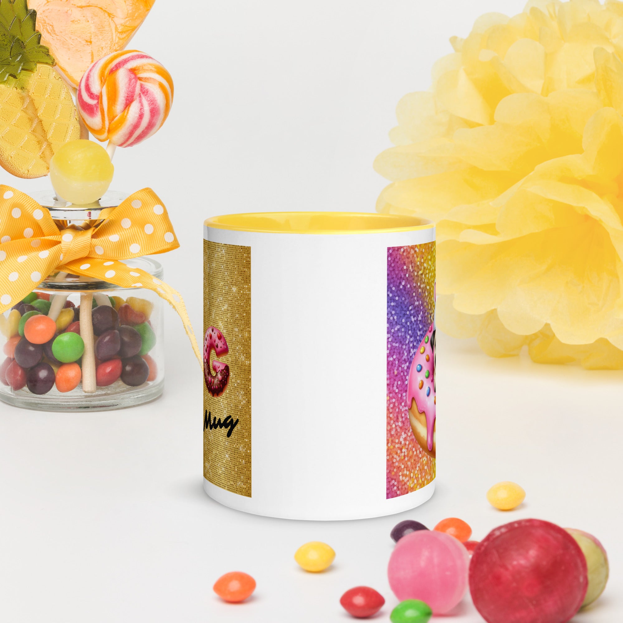11oz Rainbow Unicorn Pug - Pug Mug