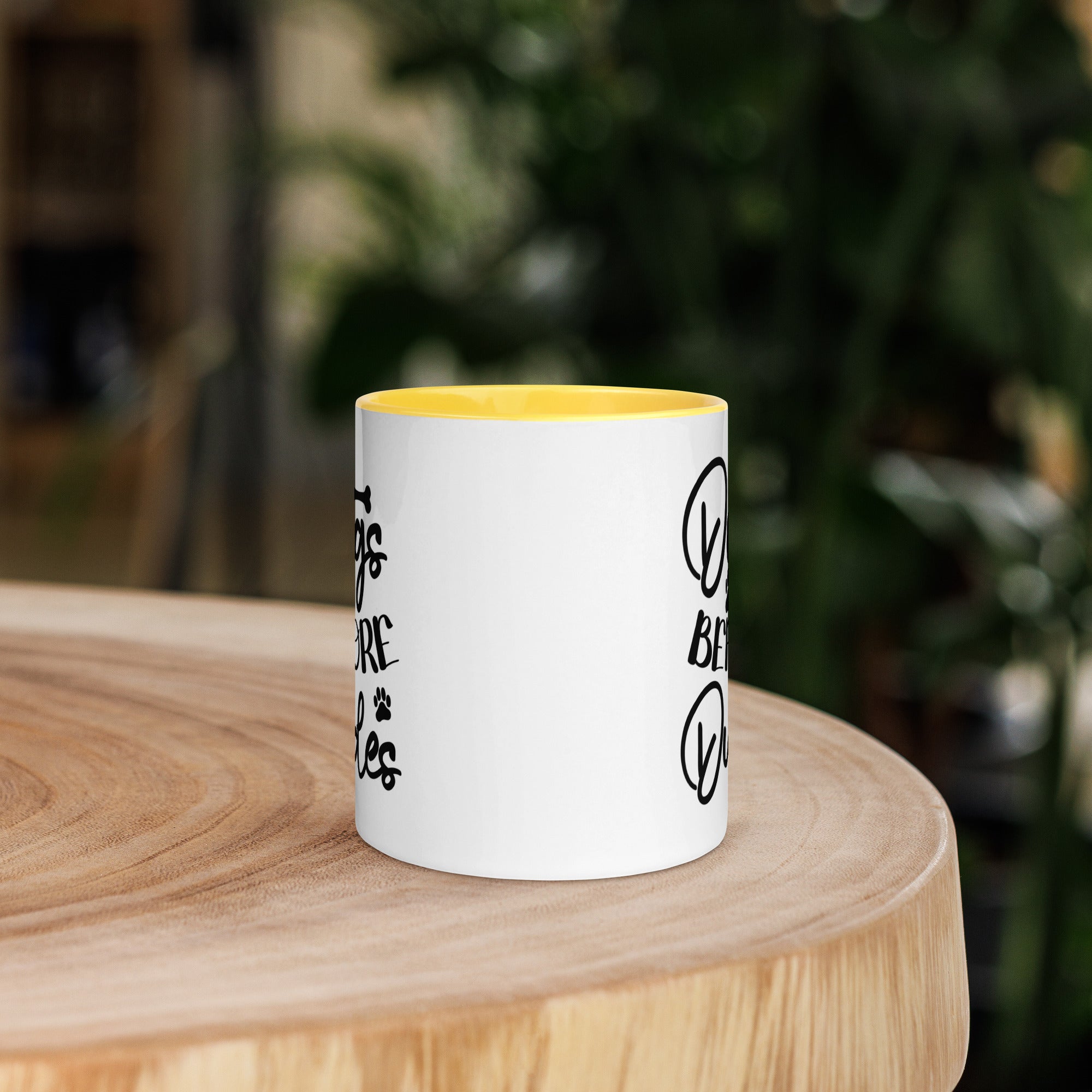 11oz White Mug - Dogs Before Dudes