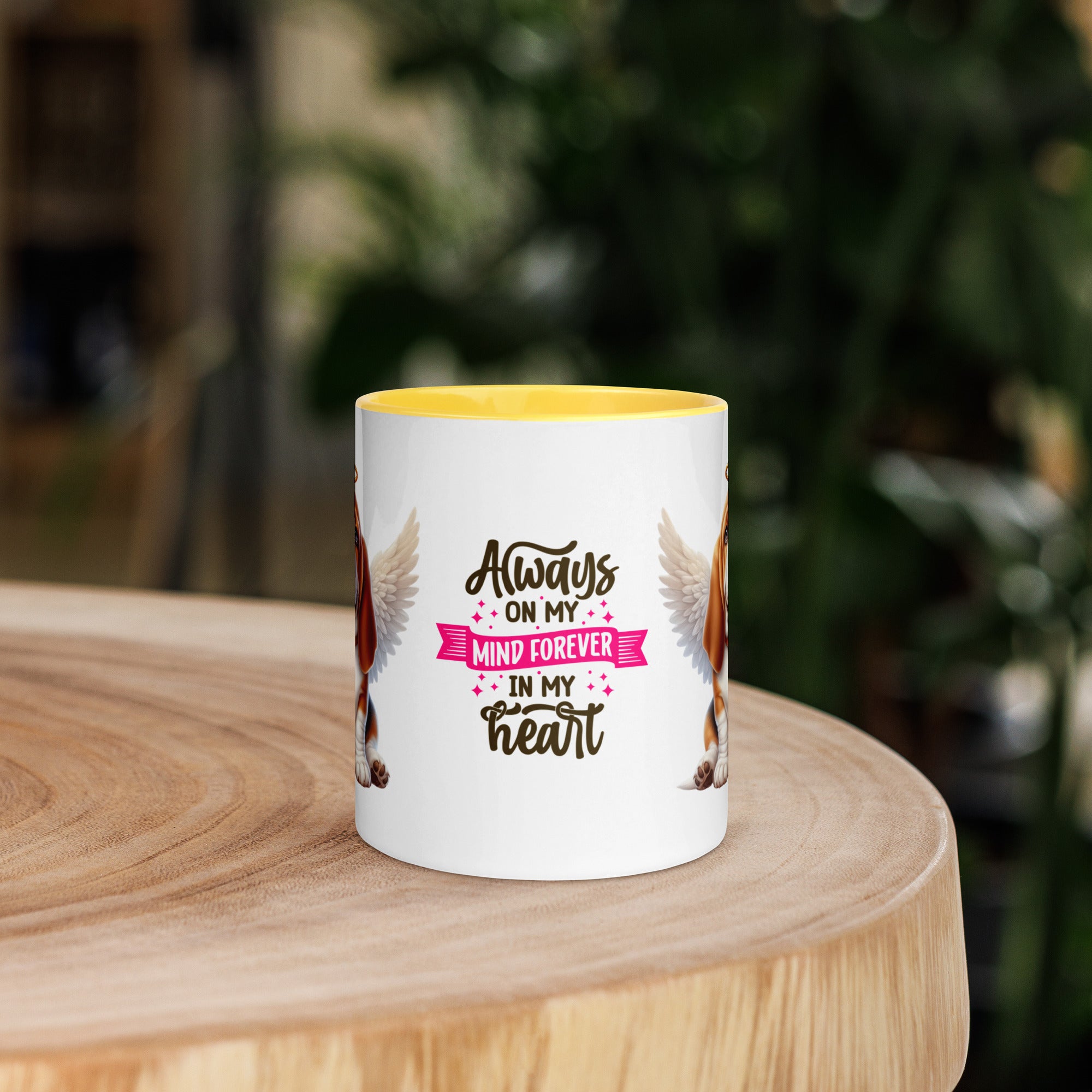 11oz Basset Hound Angel - Always On My Mind Forever In My Heart