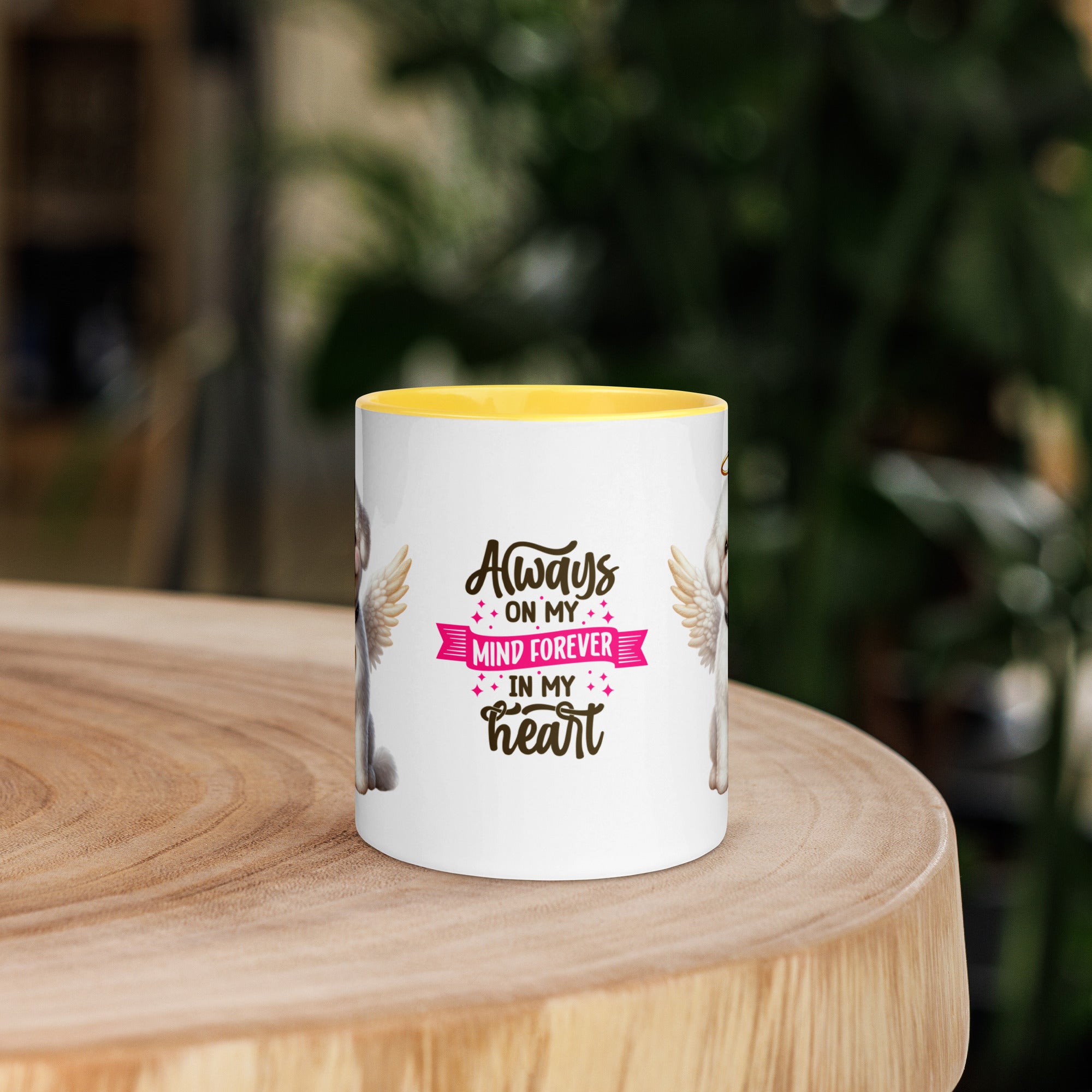 11oz Bichon Frisé Angel - Always On My Mind Forever In My Heart